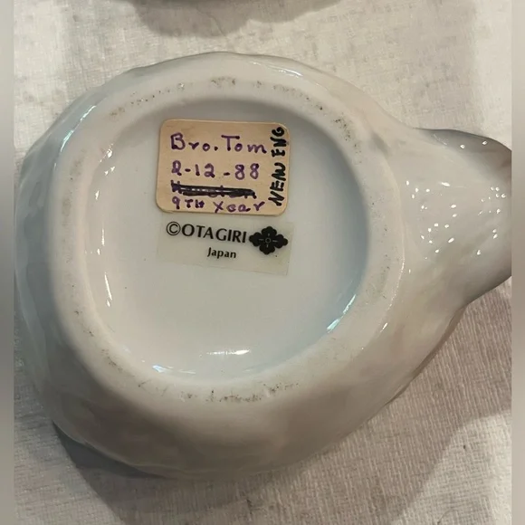 Vintage Otagiri great horned owl covered trinket dish. Absolutely adorable! - Picture 6 of 8